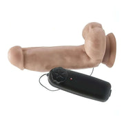 Fallo realistico vibrante con ventosa - 15 cm, Rosa Carne, Multispeed