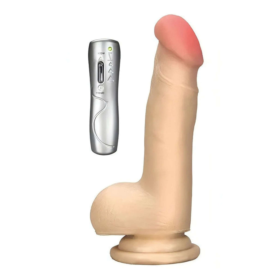 Realistic vibrating phallus in cyberskin 16.5 cm - 7 vibration modes