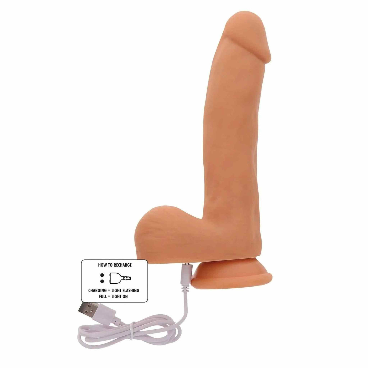 Fallo vibrante ultrarealistico con movimento Up&Down Magnetic Pulse - Dotato di telocamando wireless