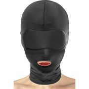 Fetish Tentation Cappuccio nero open mouth