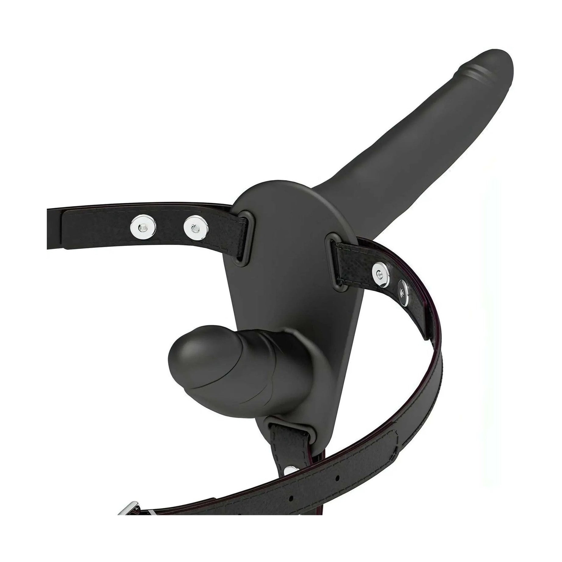 Flesh Up Double Penetrix Silicone Strap-On - Silicone Medicale, Nero