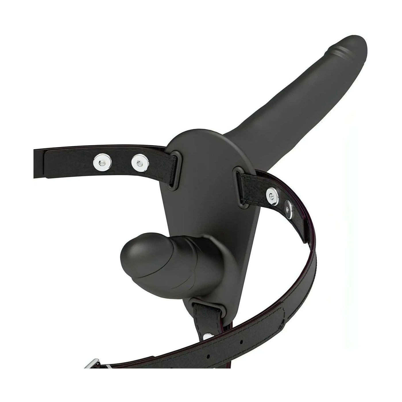 Flesh Up Double Penetrix Silicone Strap-On - Silicone Medicale, Nero