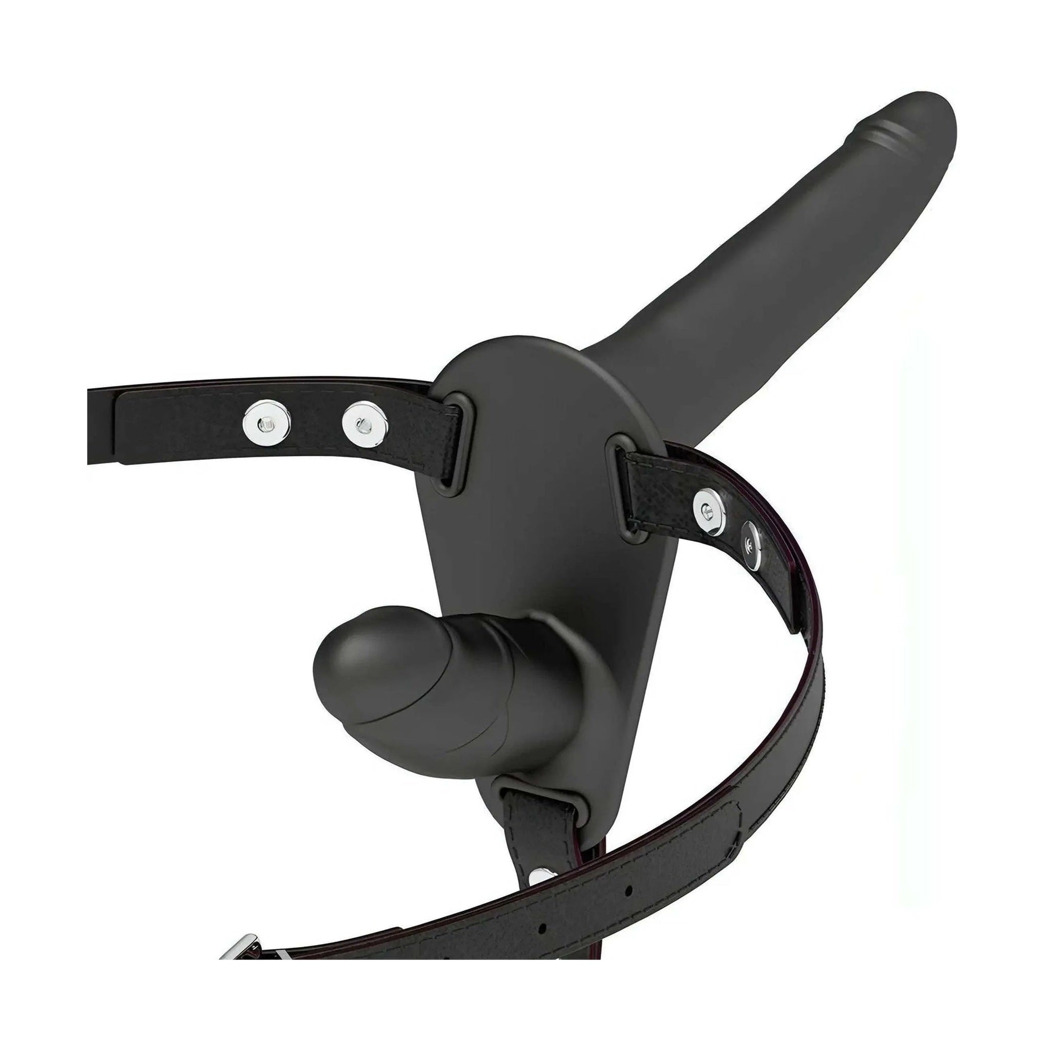 Flesh Up Double Penetrix Silicone Strap-On - Silicone Medicale, Nero