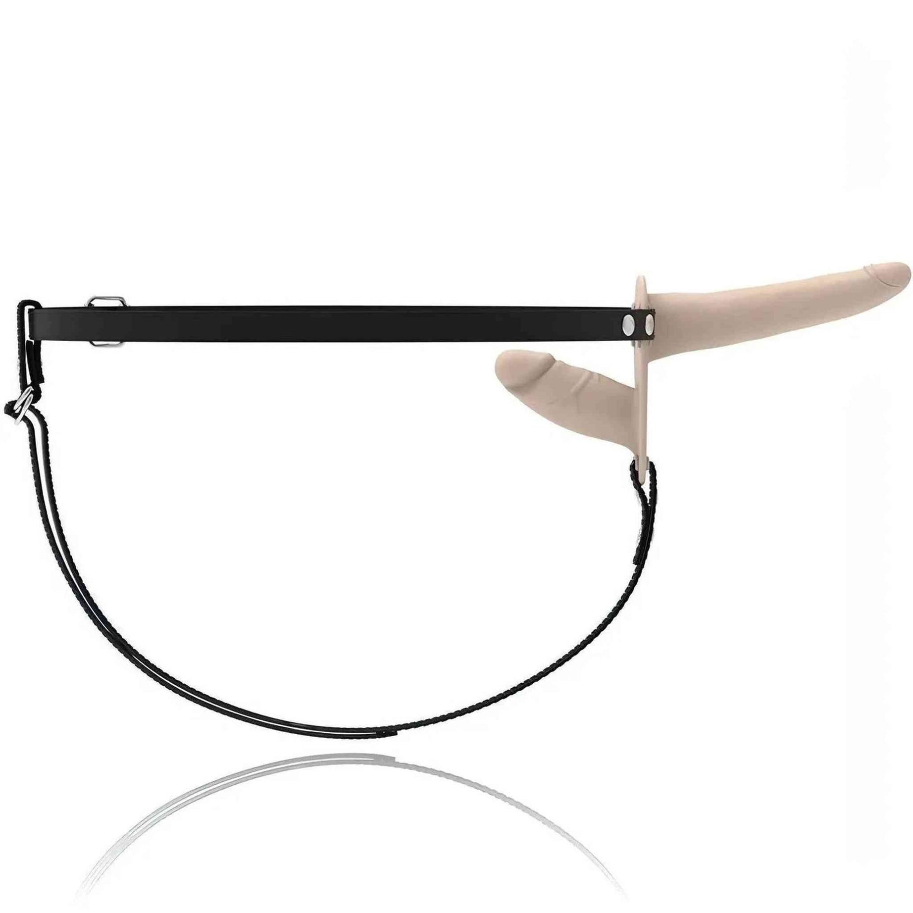 Flesh Up Double Penetrix Silicone Strap-On - Silicone Medicale, Rosa Carne