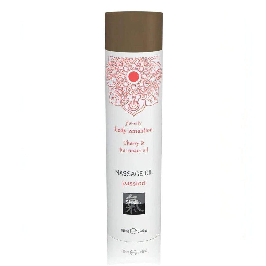Flowerly Body Sensation Cherry &amp; Rosemary Oil - Massage Oil Passion, 100 ml