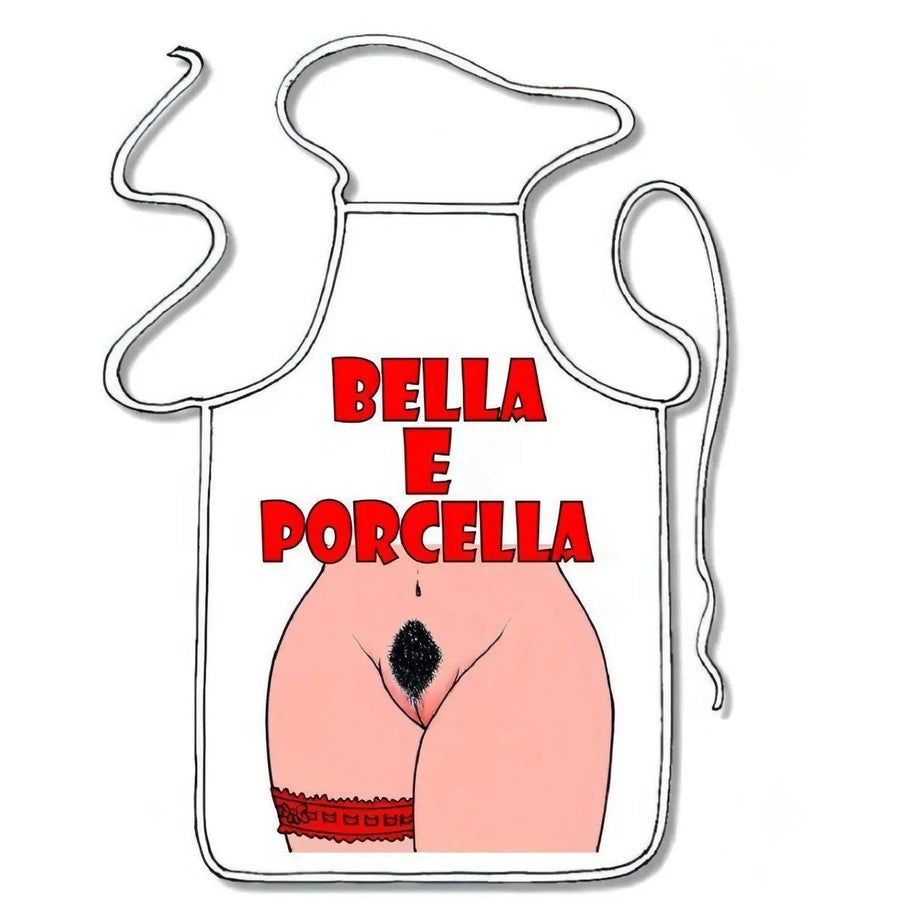 Skurriles Gadget Sexy Schürze „Bella e Porcella“