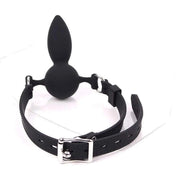 Gag con plug anale in silicone