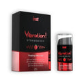 Gel estimulante con efecto vibrante - sabor de fresa