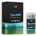 Gel estimulante con efecto vibrante: sabor tónico de ginebra