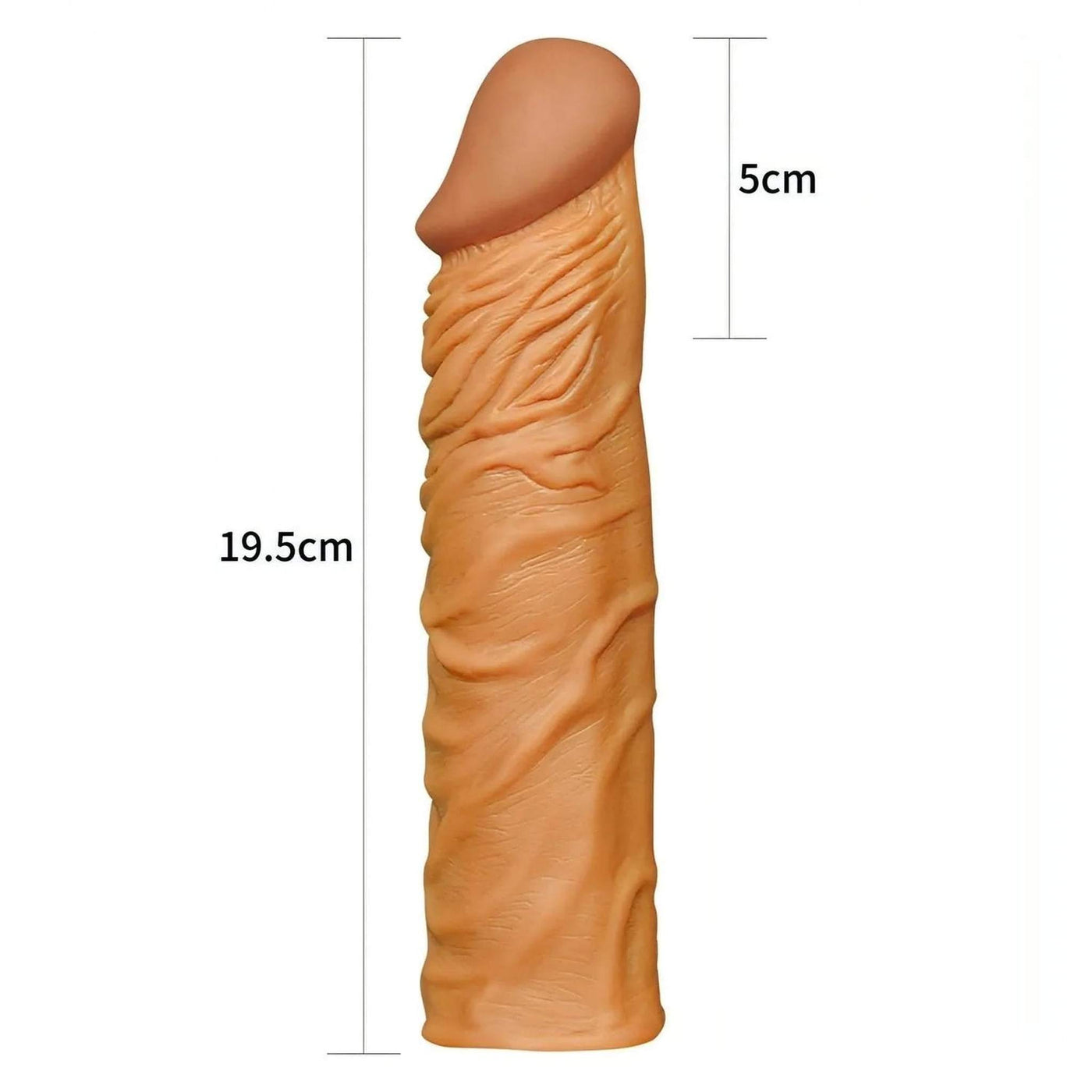 Guaina Fallica Realistica 19.5 cm lunga estensione di 5 cm