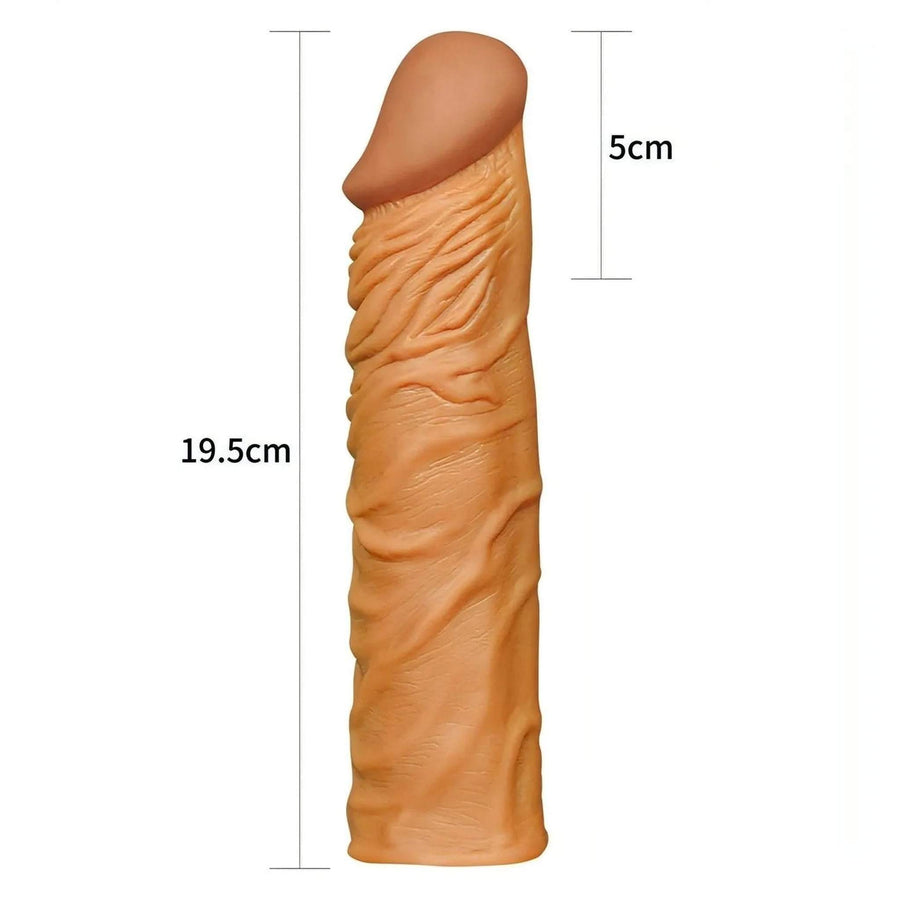 Guaina Fallica Realistica 19.5 cm lunga estensione di 5 cm