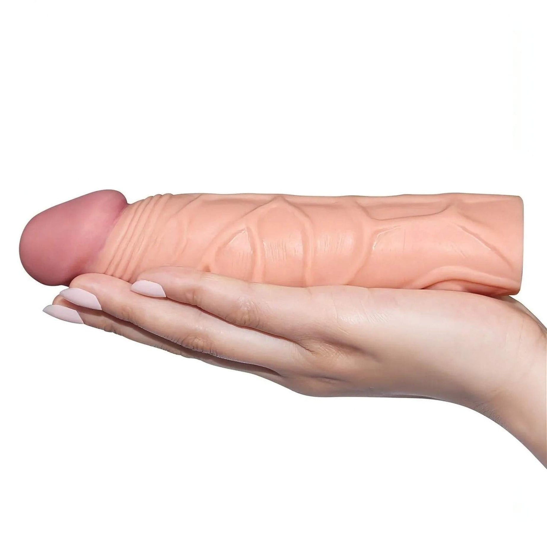 Guaina Fallica Realistica da 17 cm e 2.5 di estensione - Rosa Carne