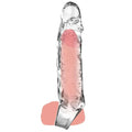 Phallusscheide mit stimulierenden Rippen – mittelgroß, transparent