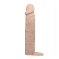 Realistische fleischrosa Scheide, 18 cm lang mit 6 cm Verlängerung