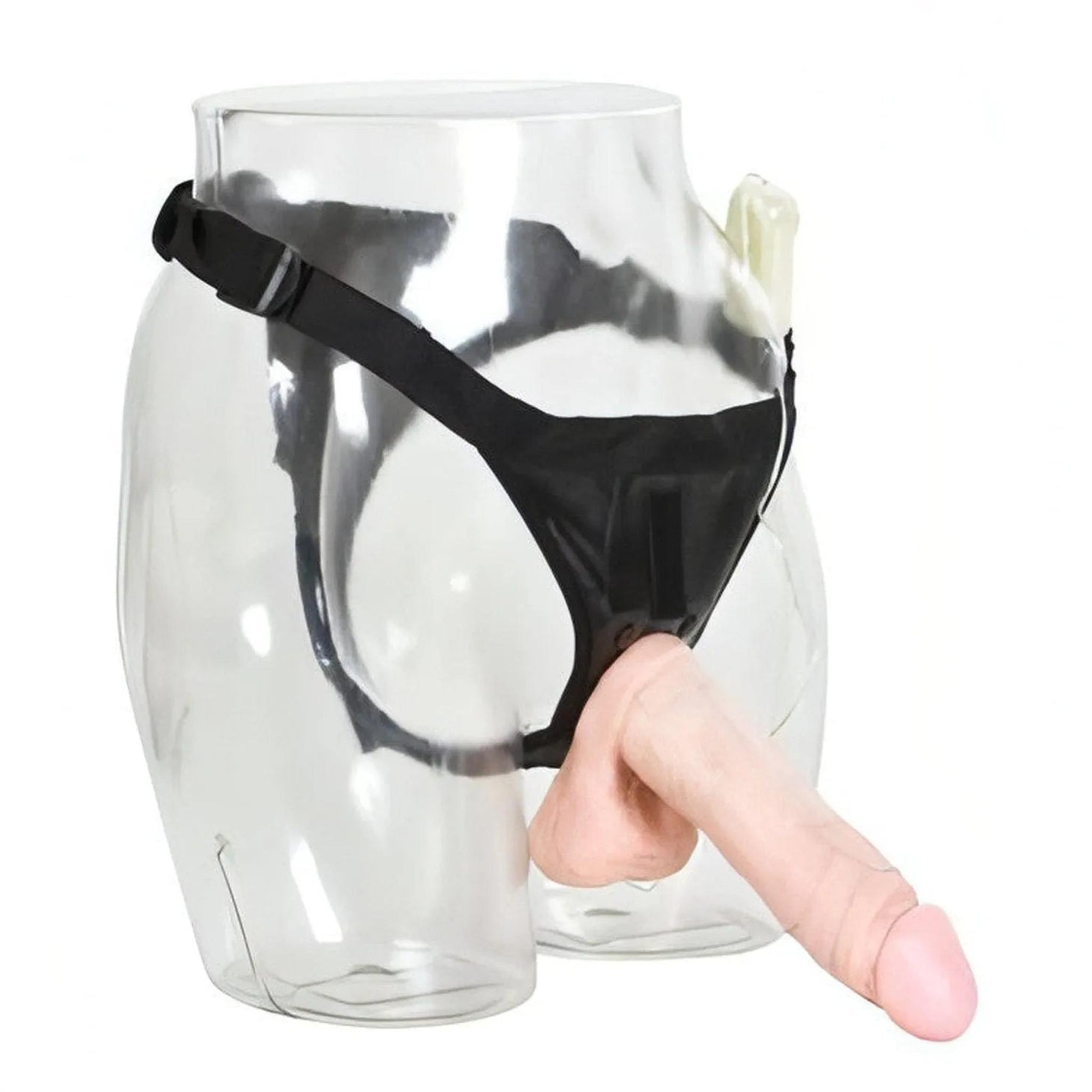 HARNESS 8 INCH VIBRATING COCK