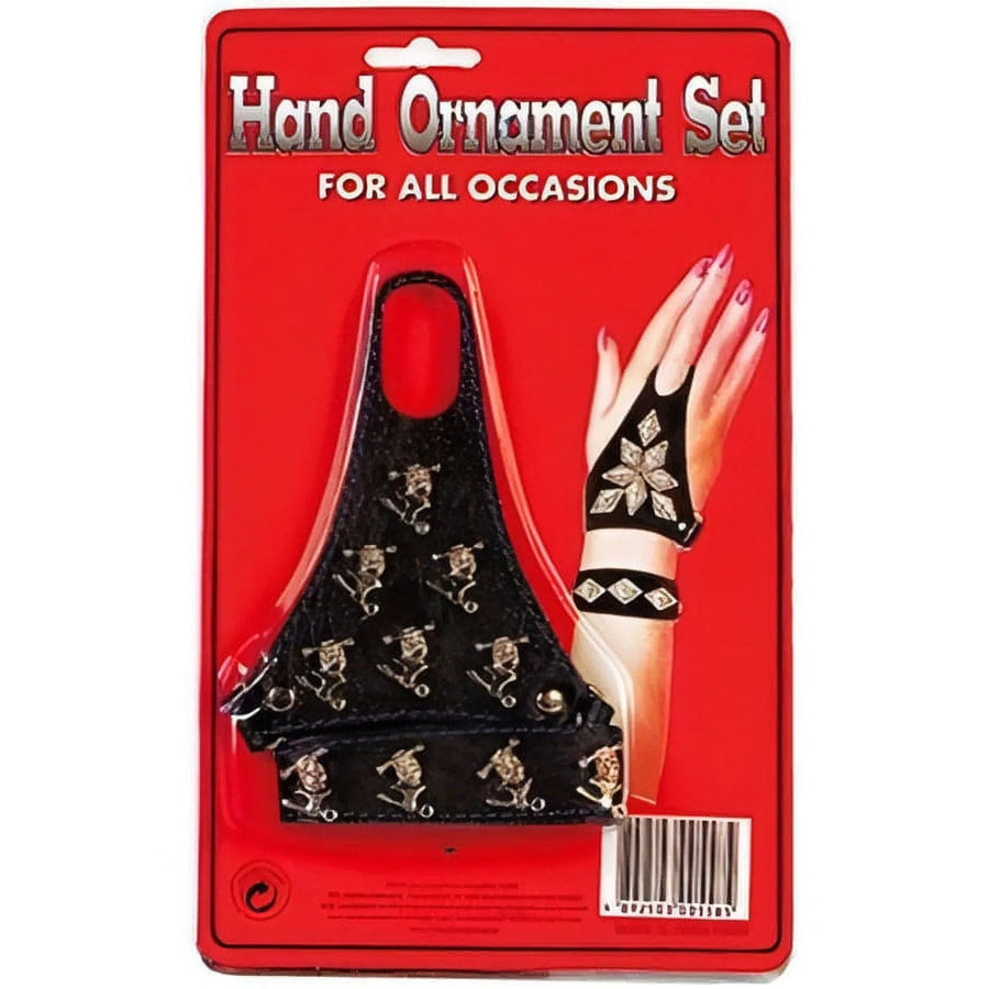 Hand ornament set for all occasions - Glove and Wristband Axes and Skulls