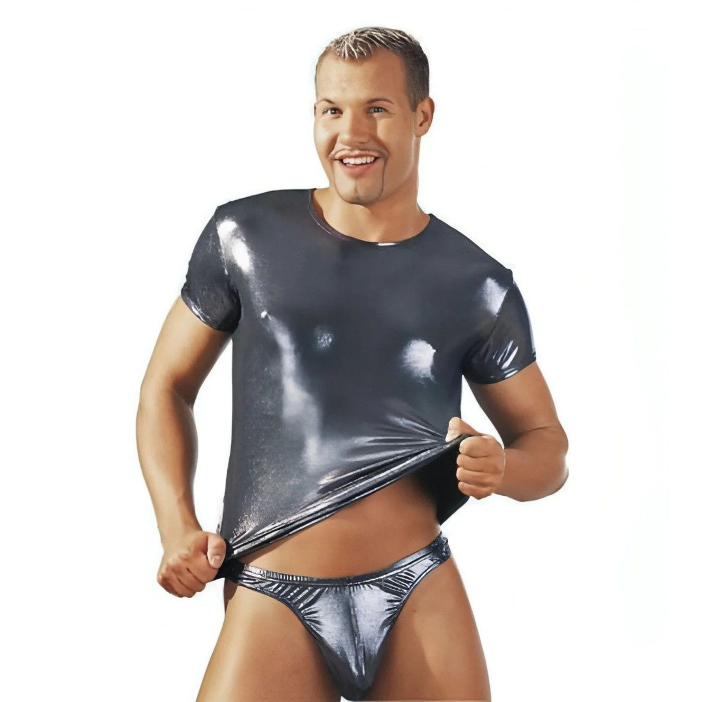 Herren Shirt Silber