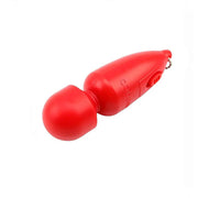 Mini wand vibrante rossa CODENMA con testa sferica e catenella metallica