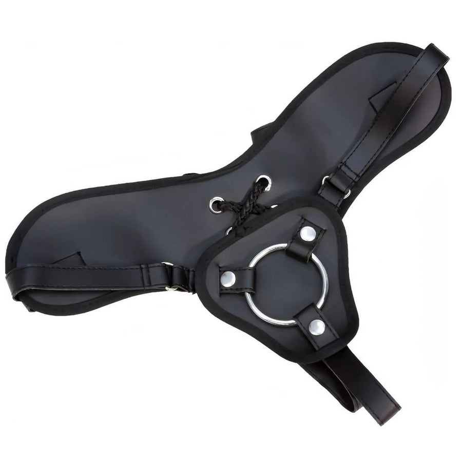 Double Padded Dildo Harness With Suction Cup With 2 Rings