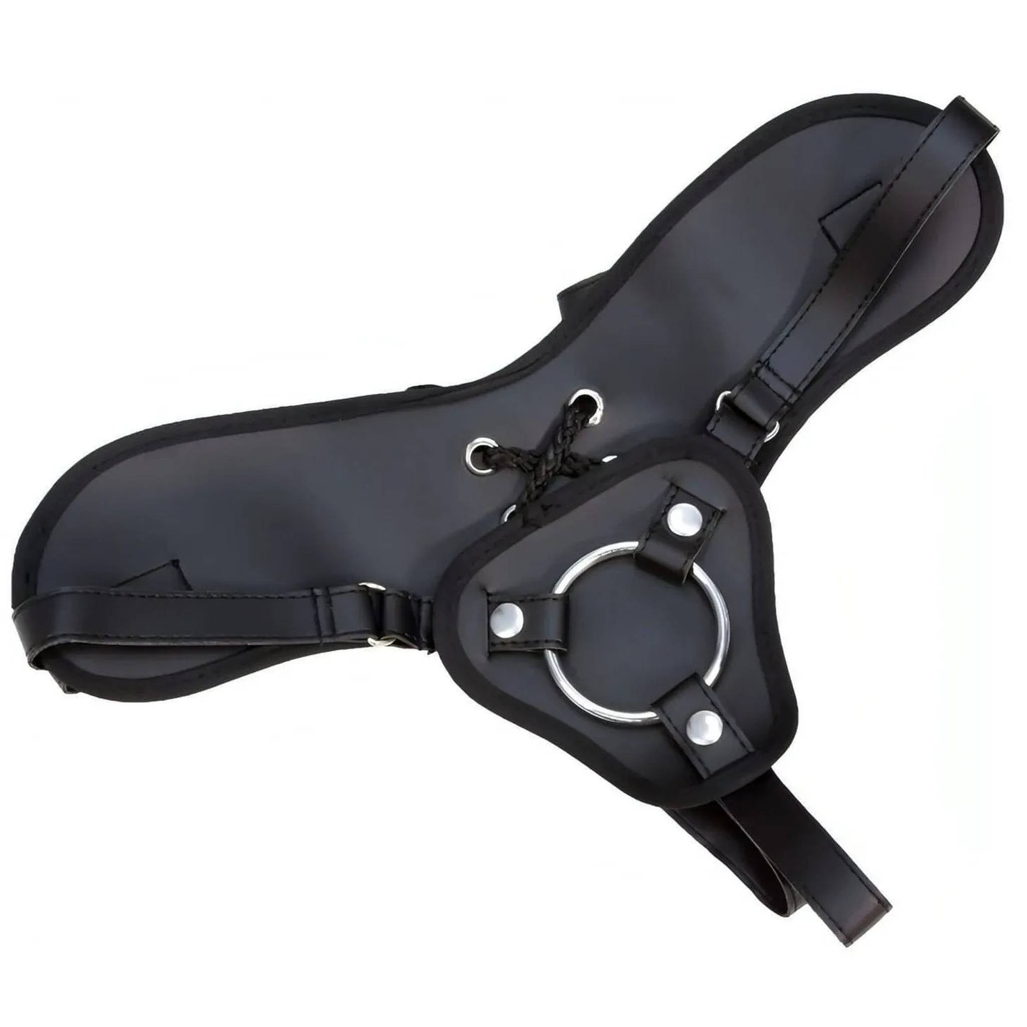 Imbracatura A Doppia Imbottitura Per Falli Con Ventosa Con 2 Anelli