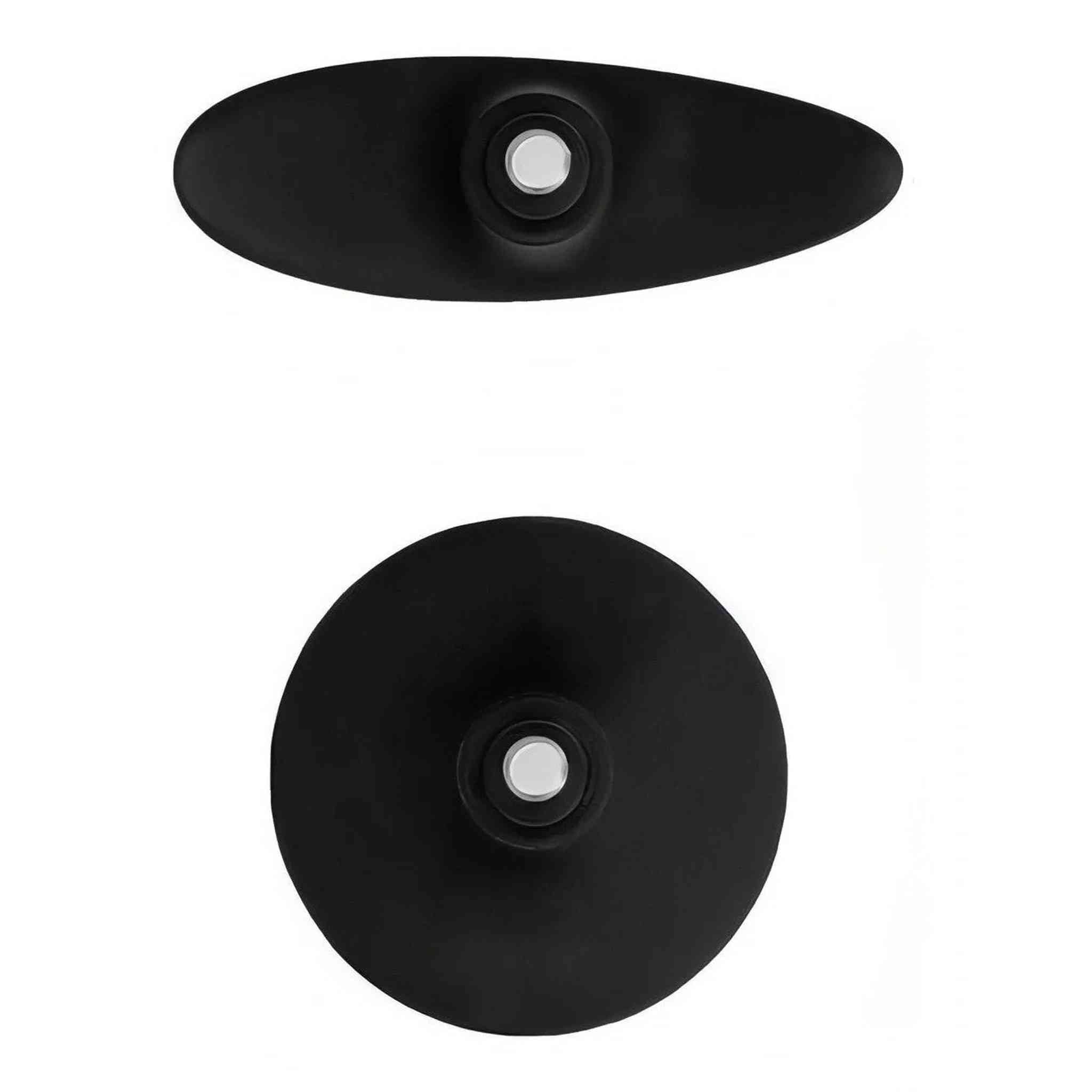 Interchangeable Butt Plug Set - Pointed Large - Black