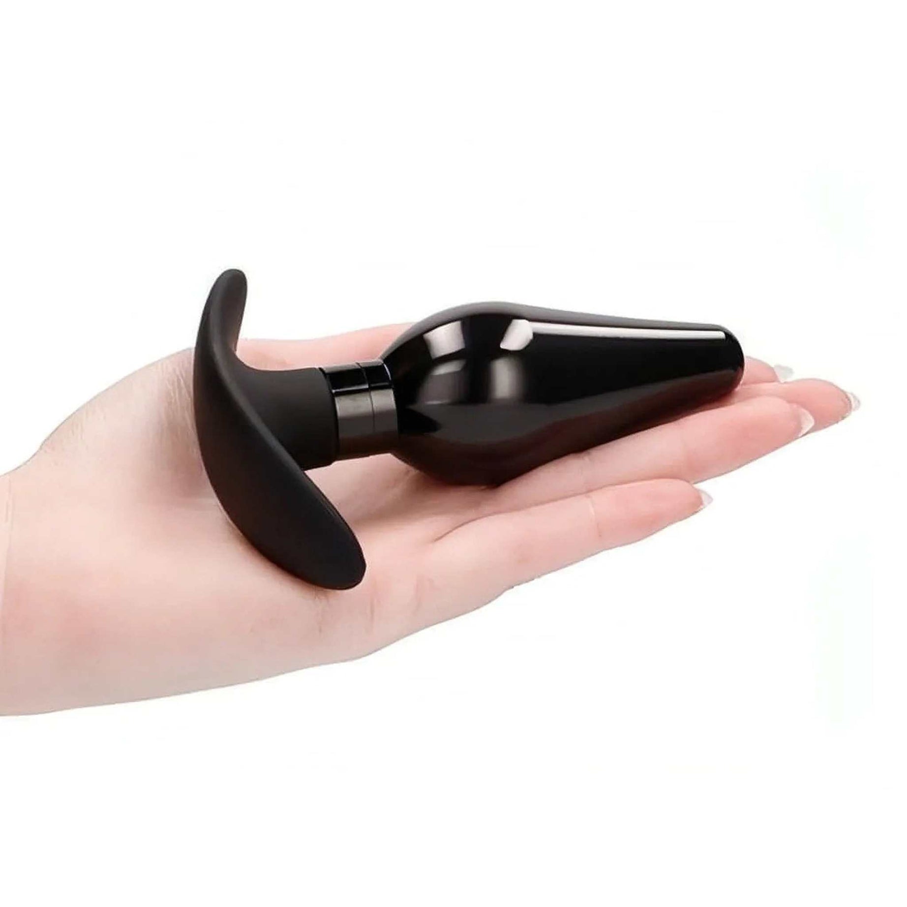 Interchangeable Butt Plug Set - Pointed Large - Black