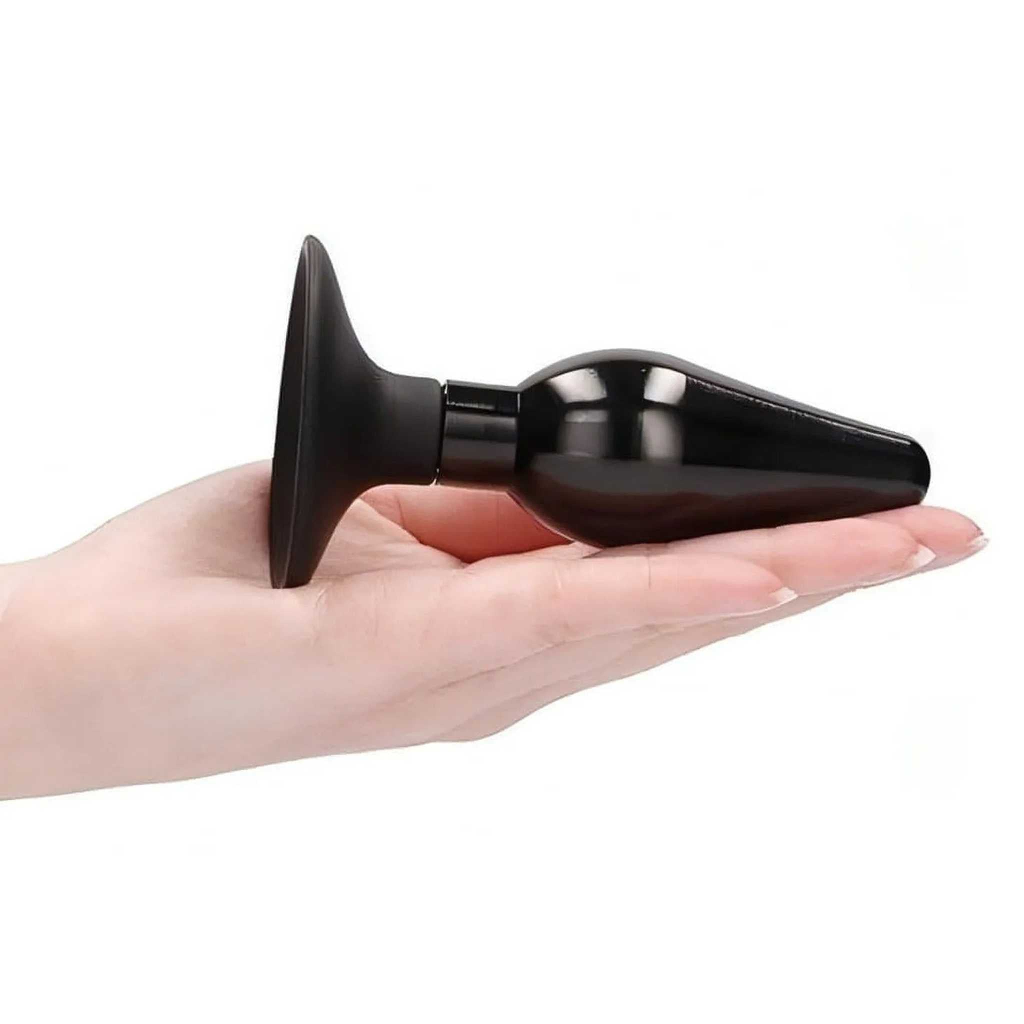 Interchangeable Butt Plug Set - Pointed Large - Black