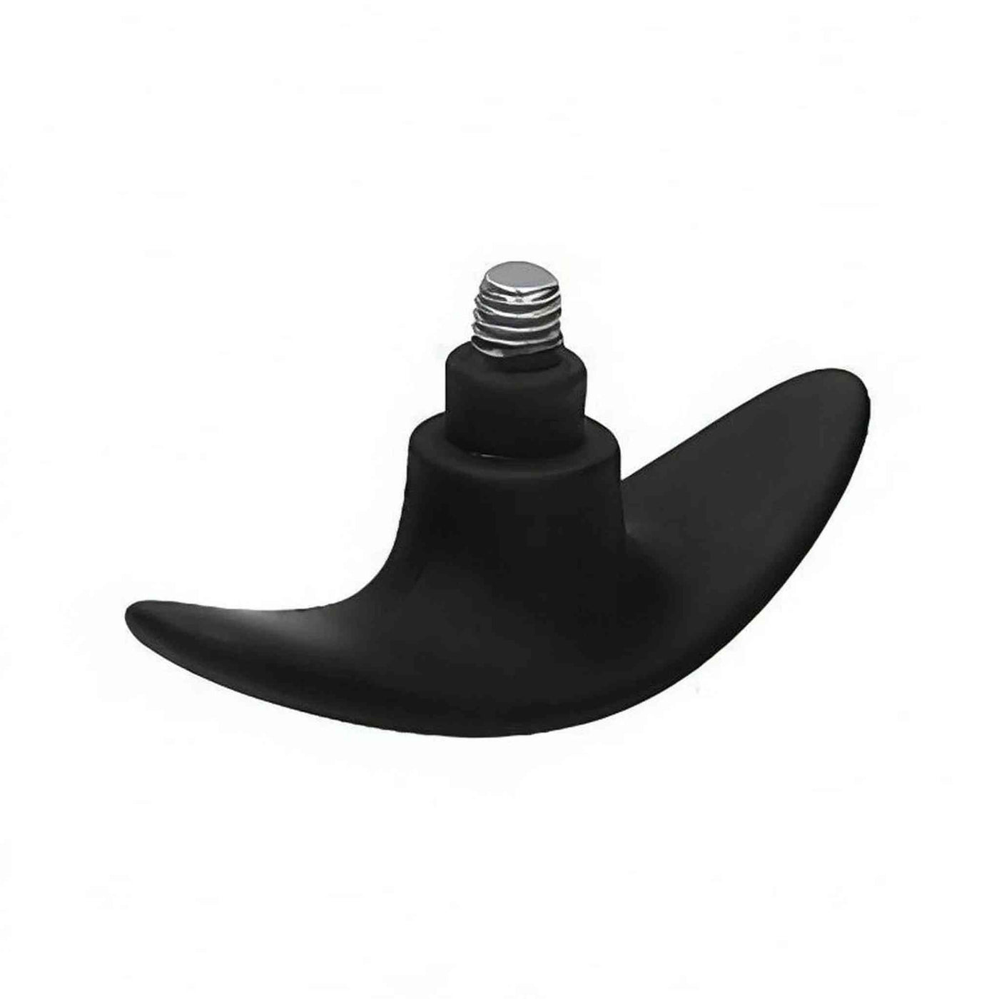 Interchangeable Butt Plug Set - Rounded Large - Black