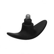 Interchangeable Butt Plug Set - Rounded Large - Black