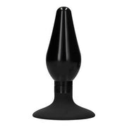 Interchangeable Butt Plug Set - Rounded Large - Black