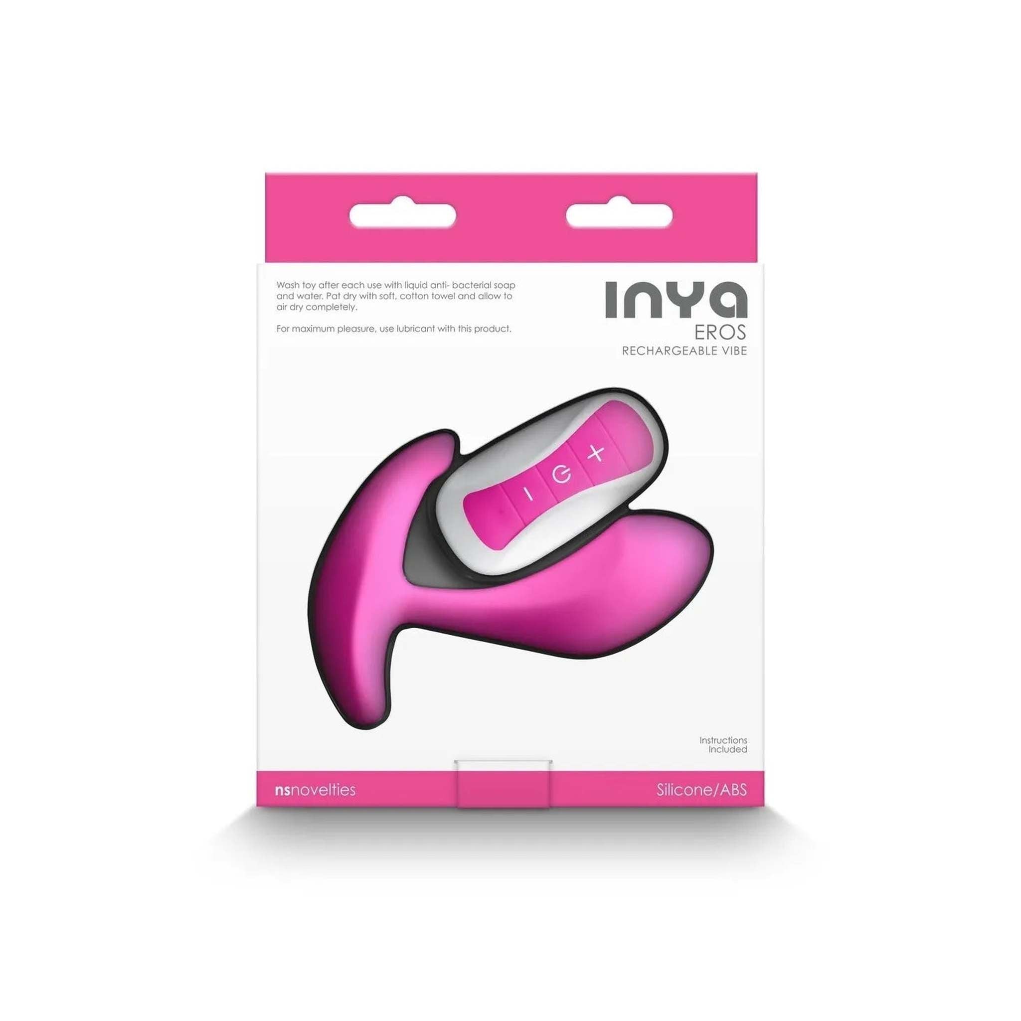 Inya Eros Vibratore telecomandato wireless per stimolazione vaginale e clitoridea - Rosa