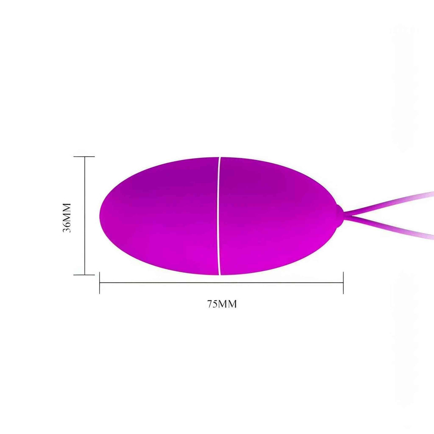 Joanne, ovetto vibrante wireless - 12 modalità di vibrazione, silicone, viola