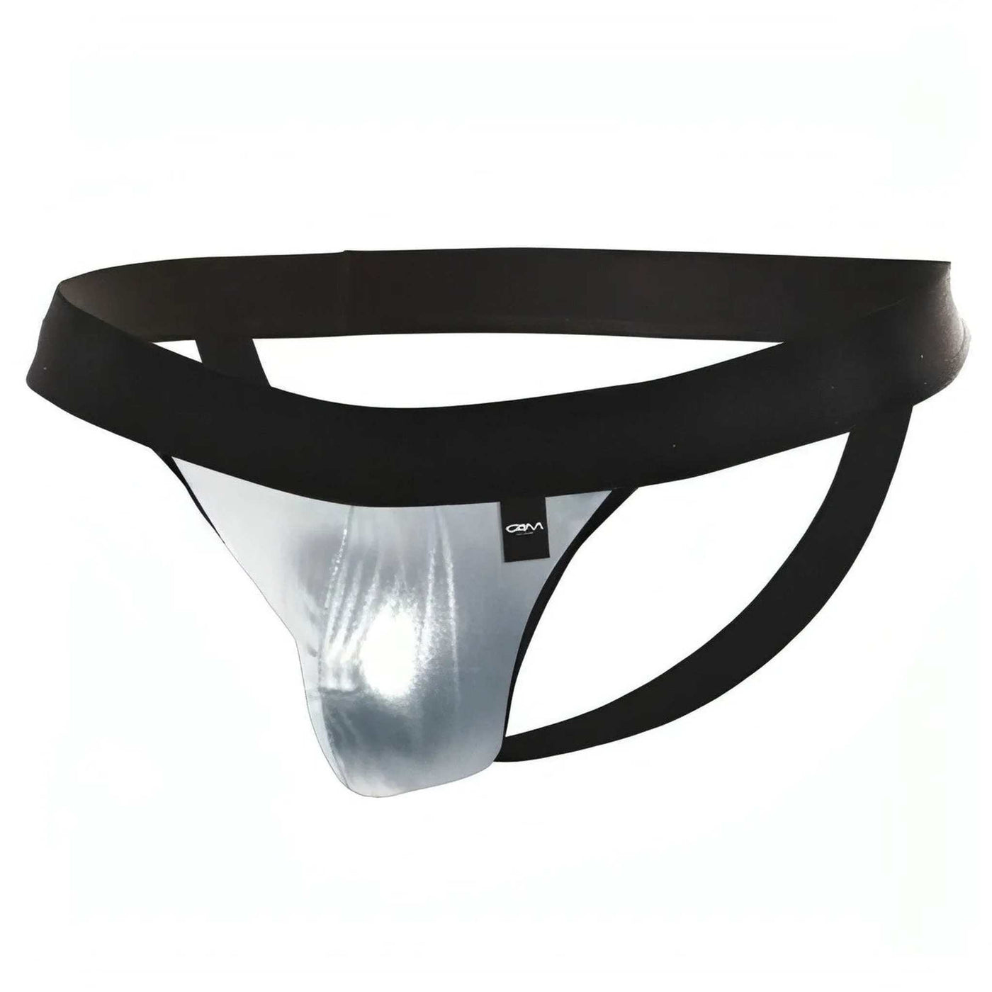 Jock Strap Argentato Wet Look