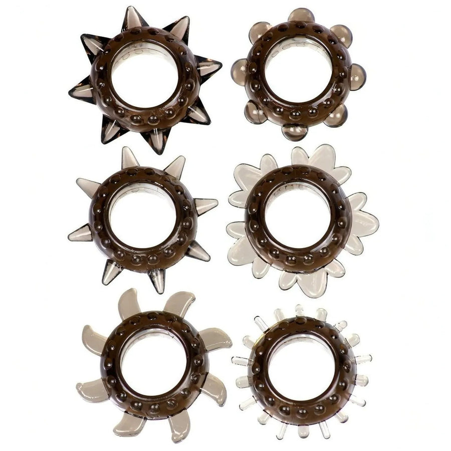 Kit 6 anelli fallici ″Tickler Ring Set″