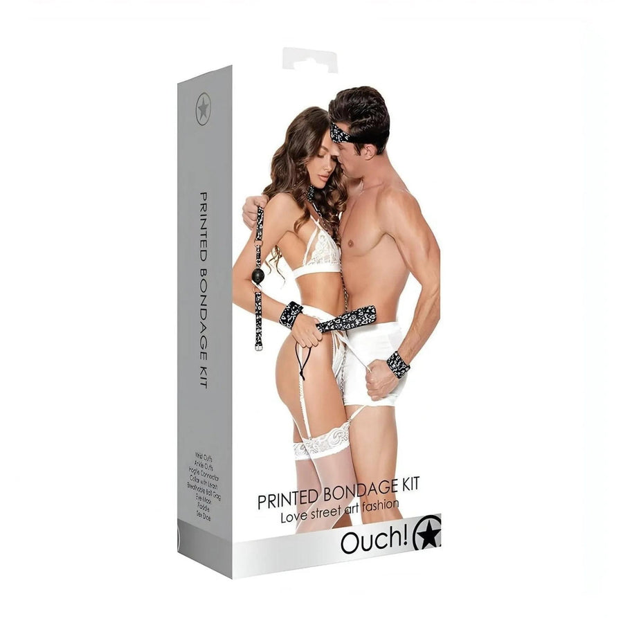 Bdsm-Kit 12-teilig, bedrucktes Bondage-Kit – Love Street Art Fashion