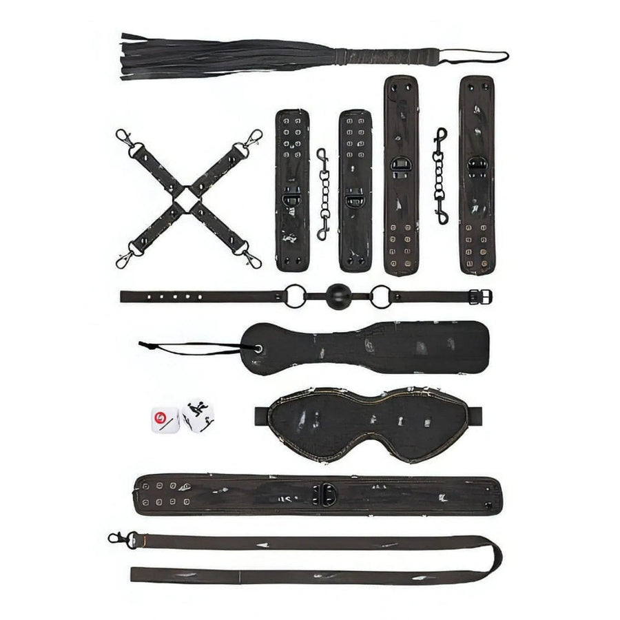 Kit Bdsm 13 Pezzi in stile Denim rinforzato