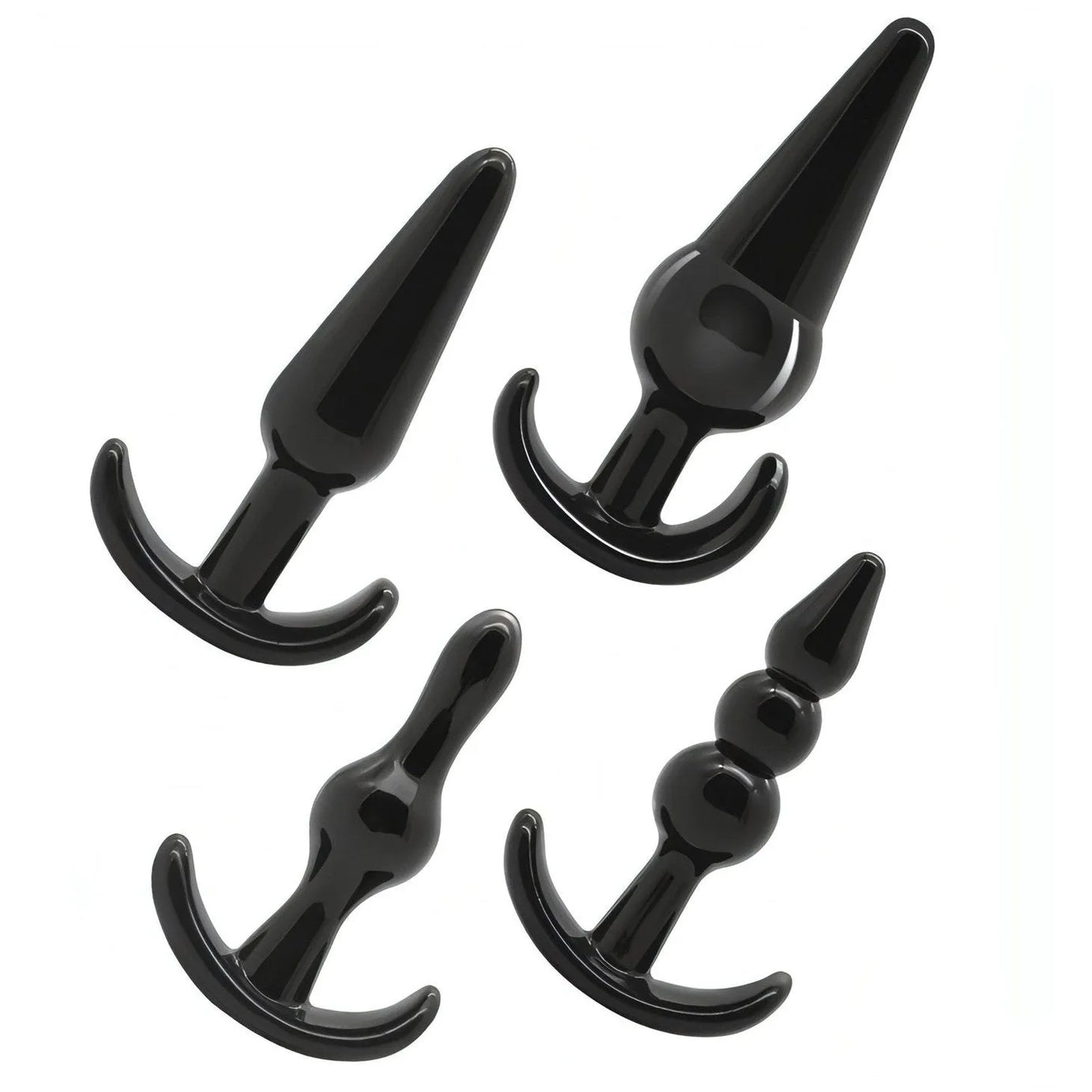 Kit di 4 plug anali - Nero