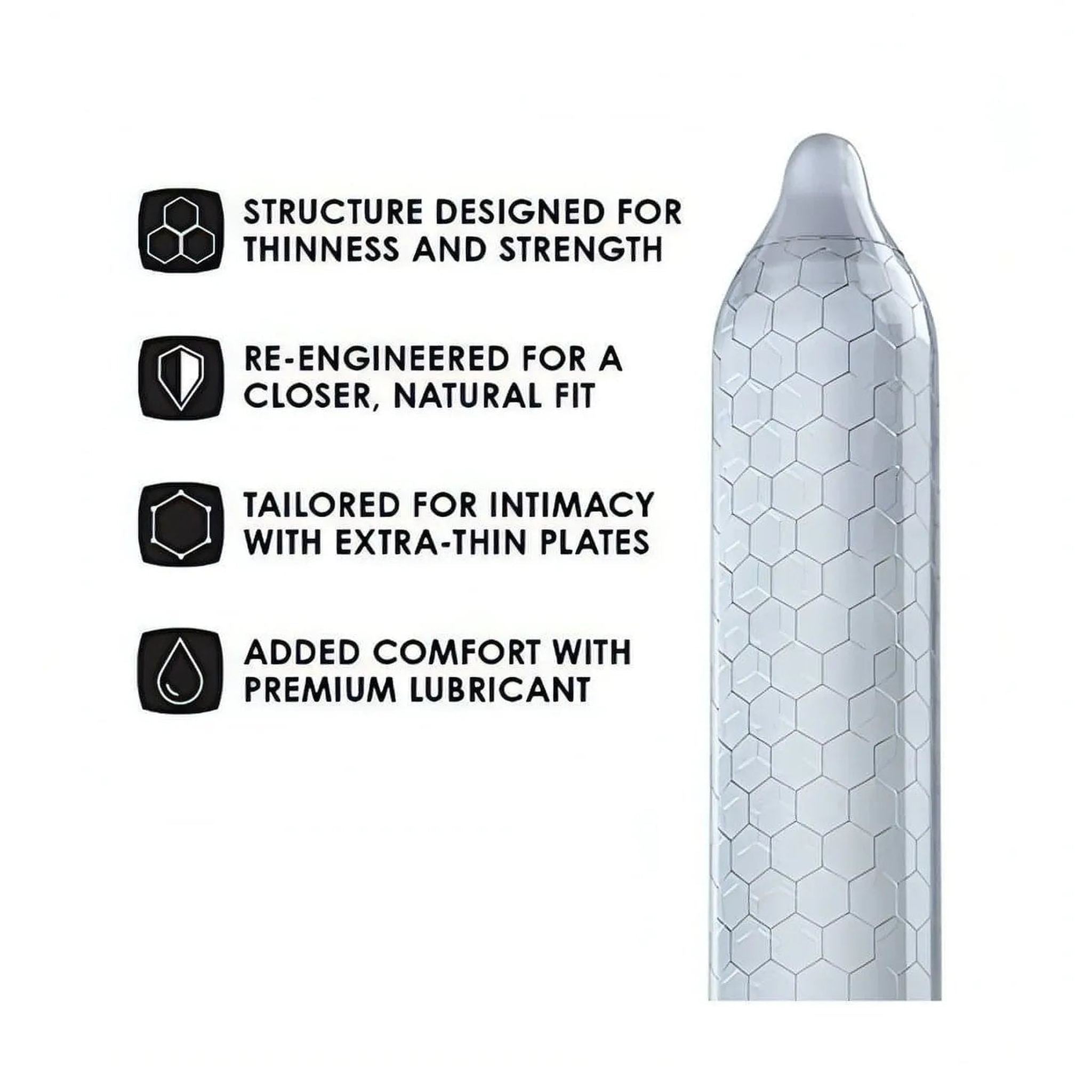 Lelo Hex Natural – Confezione da 12 profilattici