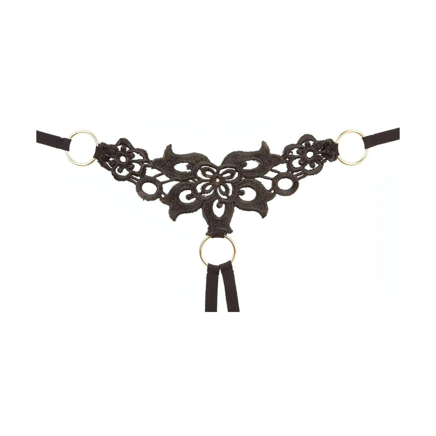 Lingerie minima per il massimo effetto!Completino sexy nero con seno scoperto e apertura inguinale - S