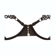 Lingerie minima per il massimo effetto!Completino sexy nero con seno scoperto e apertura inguinale - S