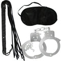 Lover's Fantasy Kit - Handcuffs, whip and blindfold set