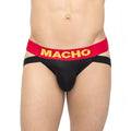 Macho Joc Strap Schwarz und Rot