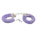 Metallic handcuffs with Lilac plush