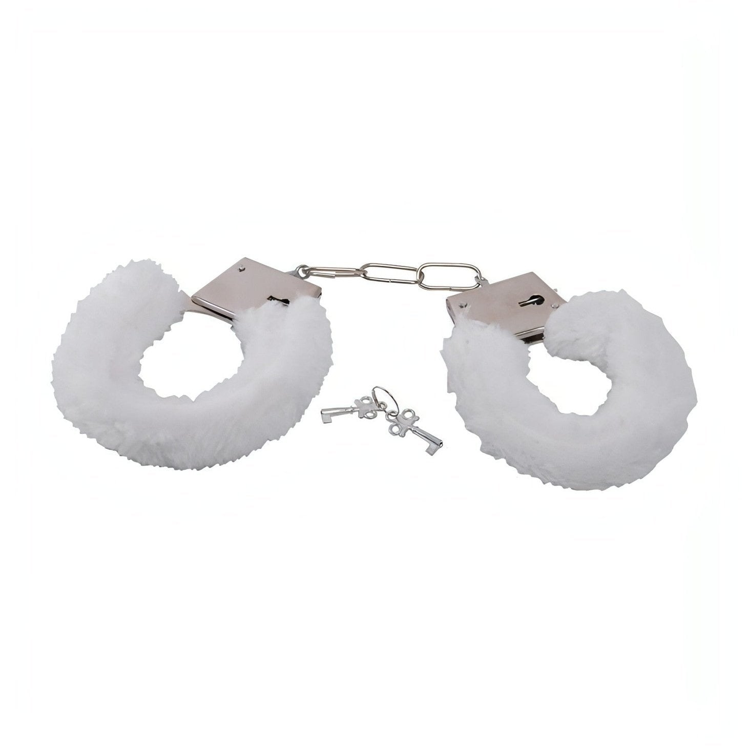 Manette metalliche con peluche bianco Toyz4lovers