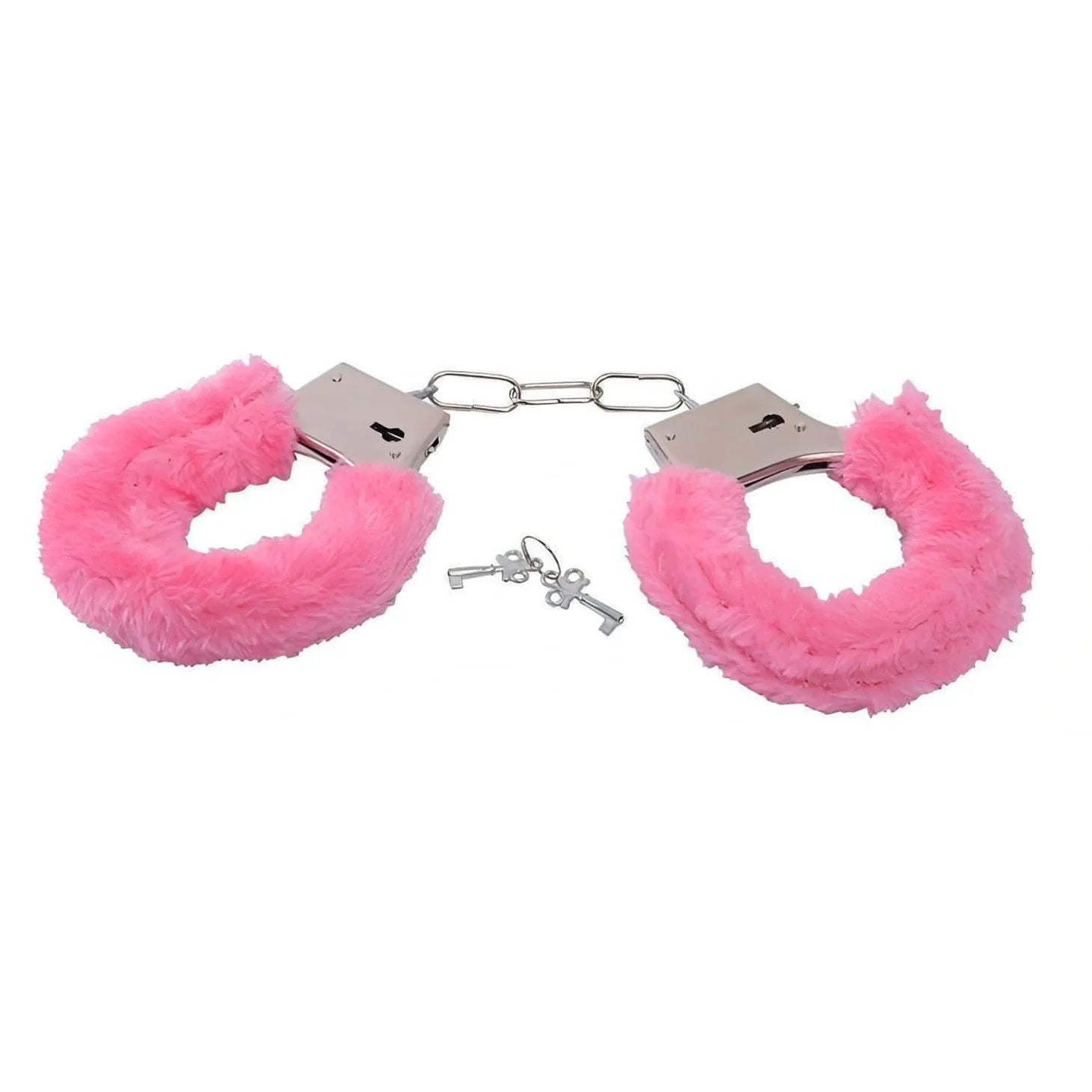 Manette metalliche con peluche rosa - GoEstasy