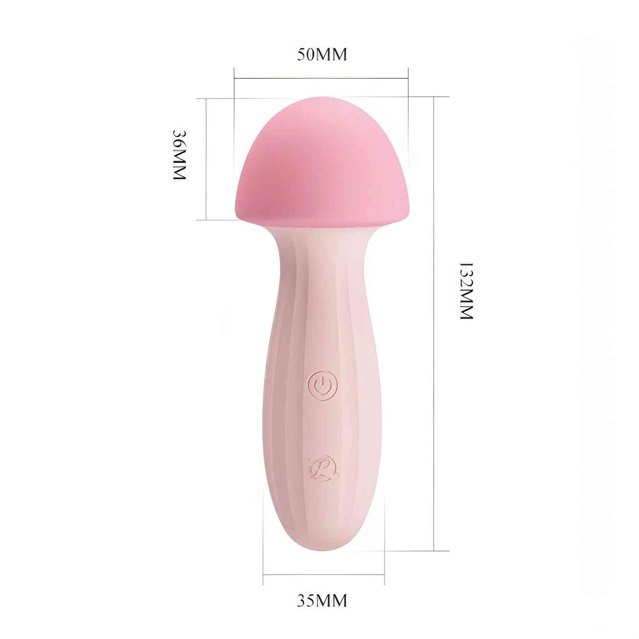 Massaggiatore Clitorideo Mushroom con 10 modalità diverse di vibrazione - 100% Silicone, Ricaricabile