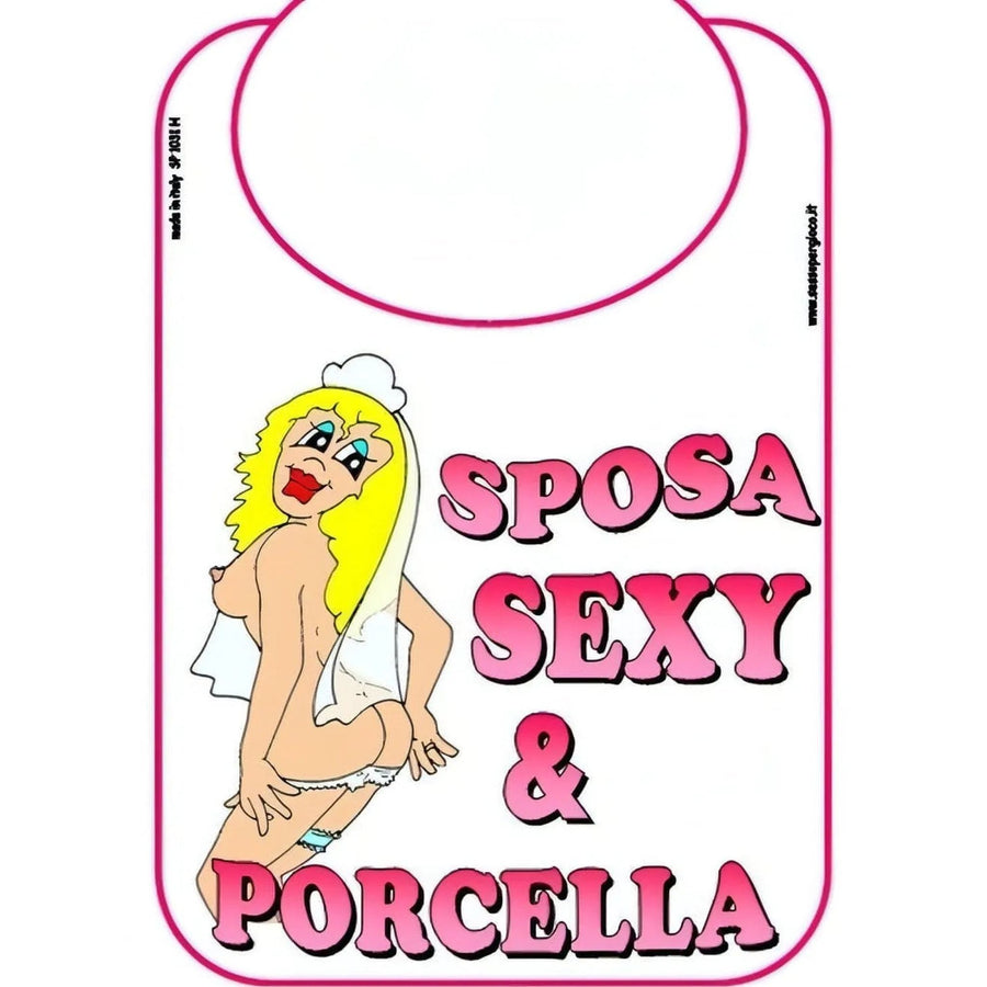 Maxi-Lätzchen „Sexy &amp; Slutty Bride“
