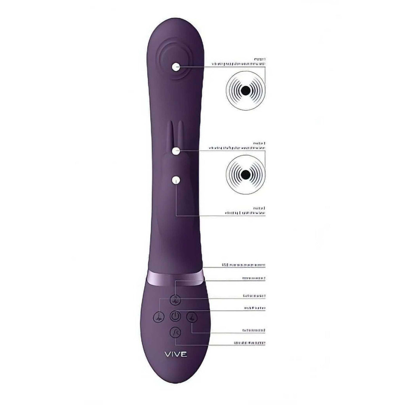 May Vibratore Rabbit Con Doppia Pulsazione e Vibrazione Clitoridea