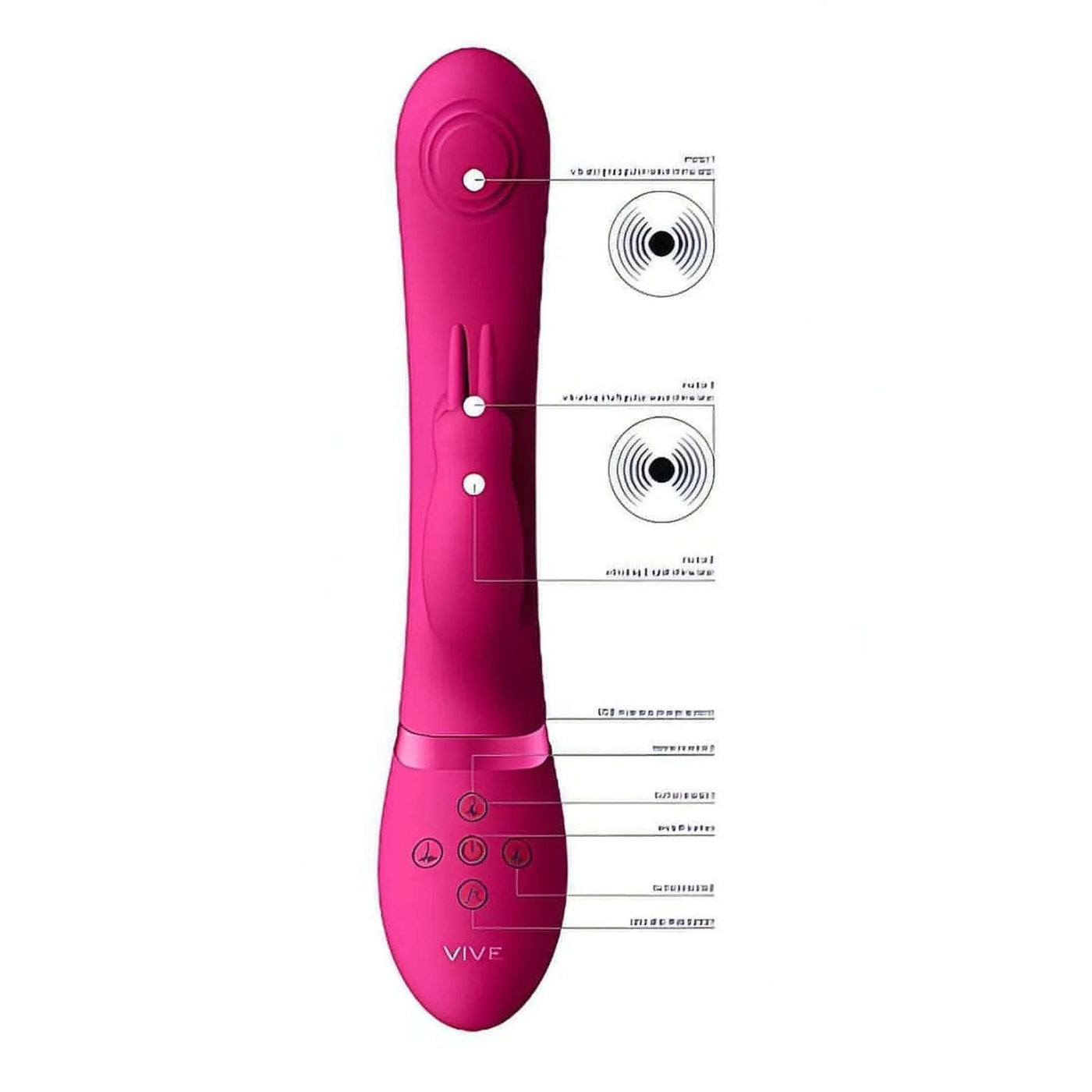 May Vibratore Rabbit Con Doppia Pulsazione e Vibrazione Clitoridea
