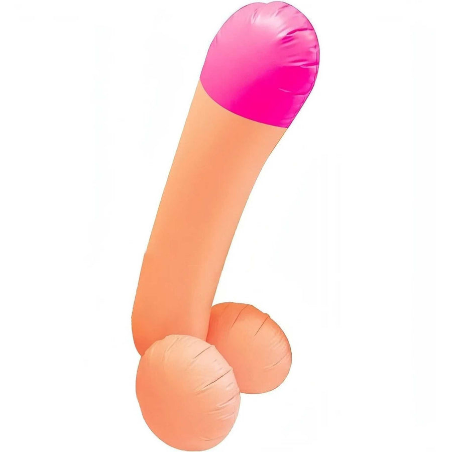 Mega pene inflable 160 cm - rosa de la carne